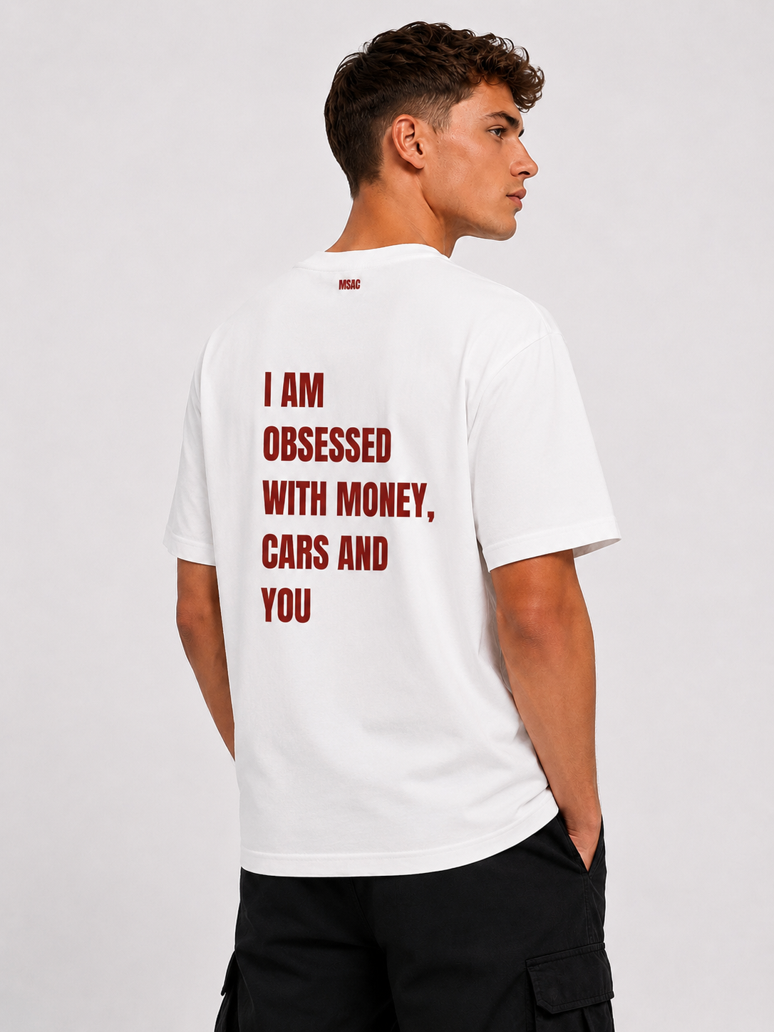 Minimalist Graphic T-Shirt – "Obsessed" | Organic Cotton Tee