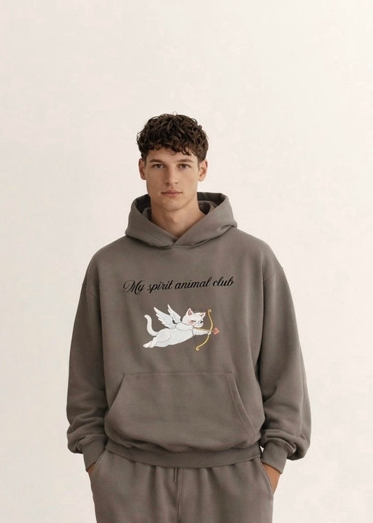 Oversized heavyweight hoodie "Spirit Animal"