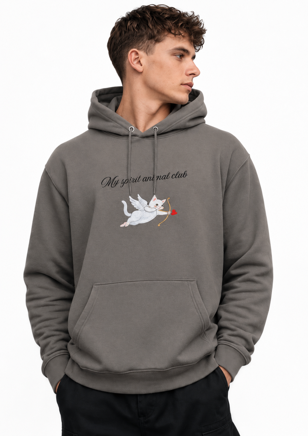 Oversized heavyweight hoodie "Spirit Animal"