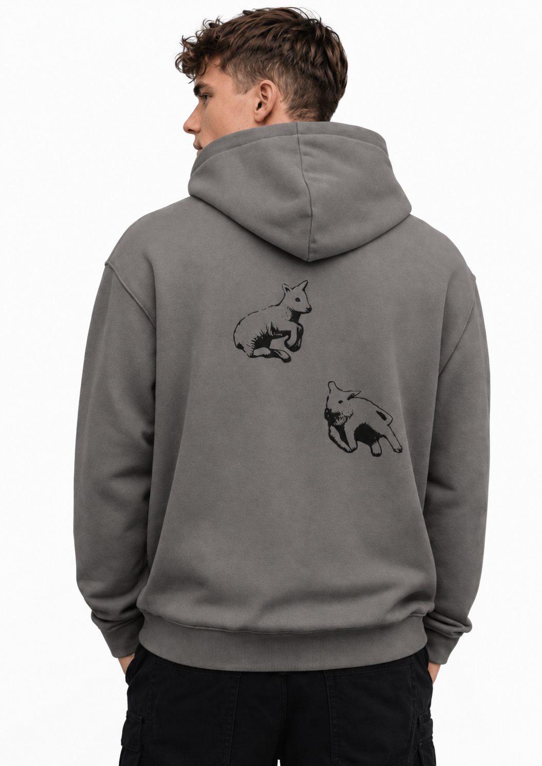 Oversized heavyweight hoodie "Spirit Animal"